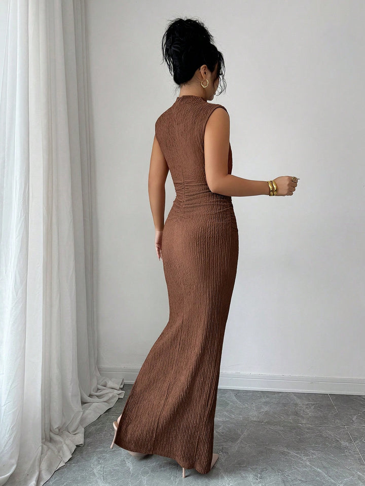 Rochie maxi SHEIN, maro