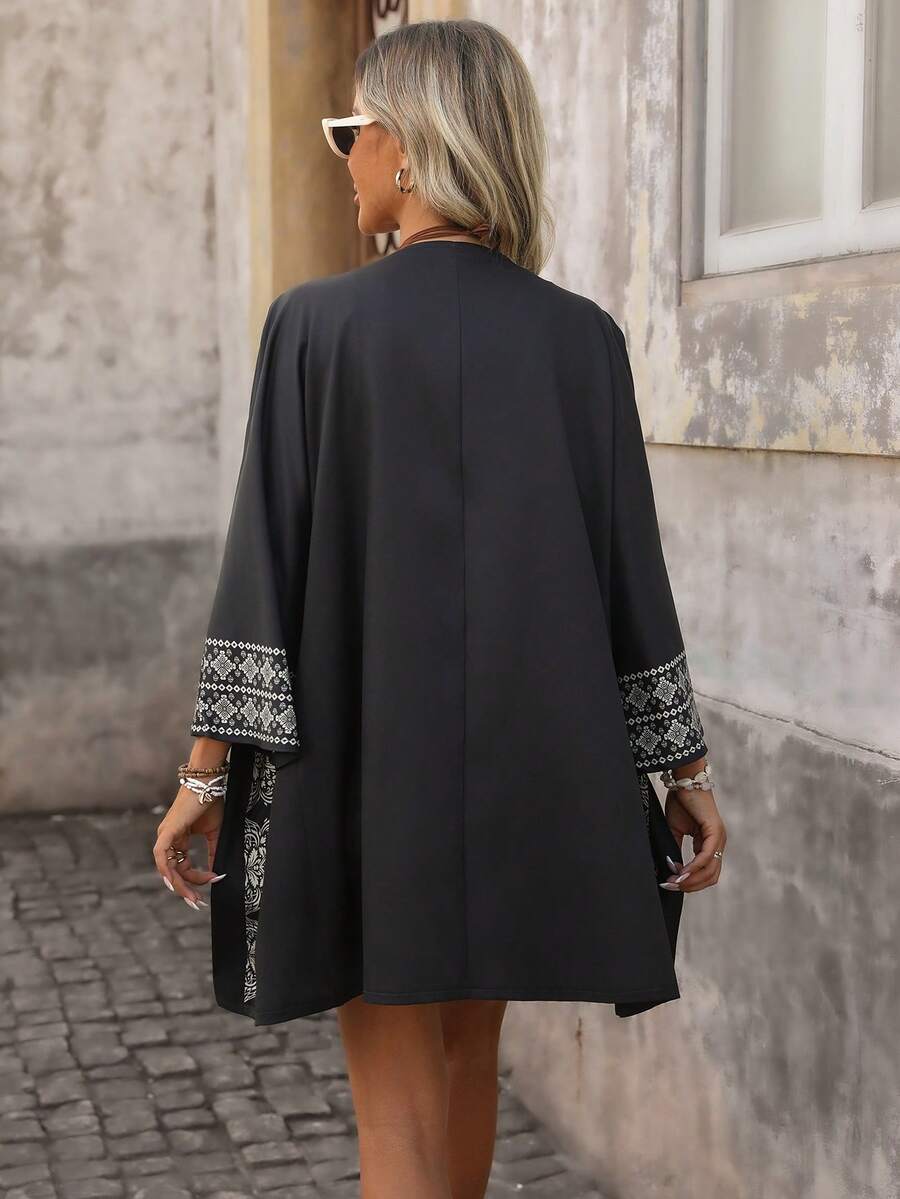 Cardigan de plajă SHEIN, negru