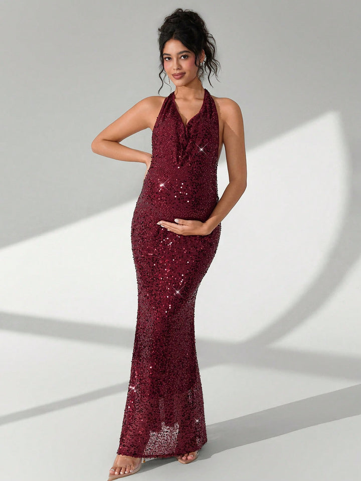 Rochie de maternitate SHEIN, vișiniu