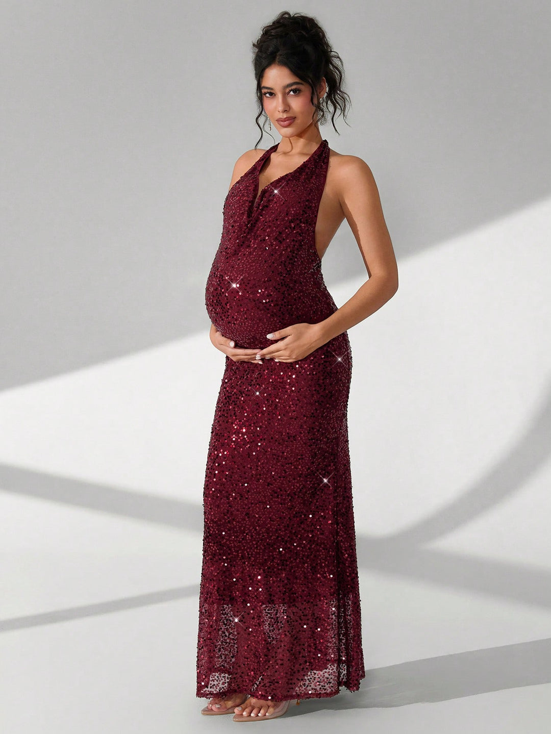 Rochie de maternitate SHEIN, vișiniu