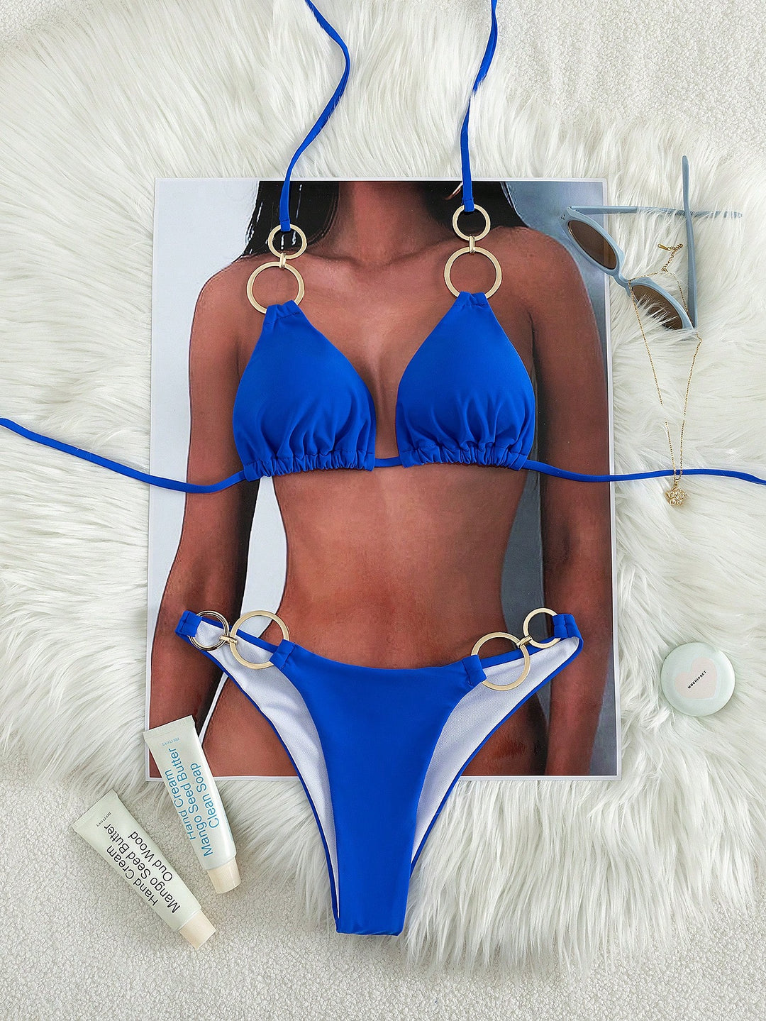 Set bikini SHEIN, albastru