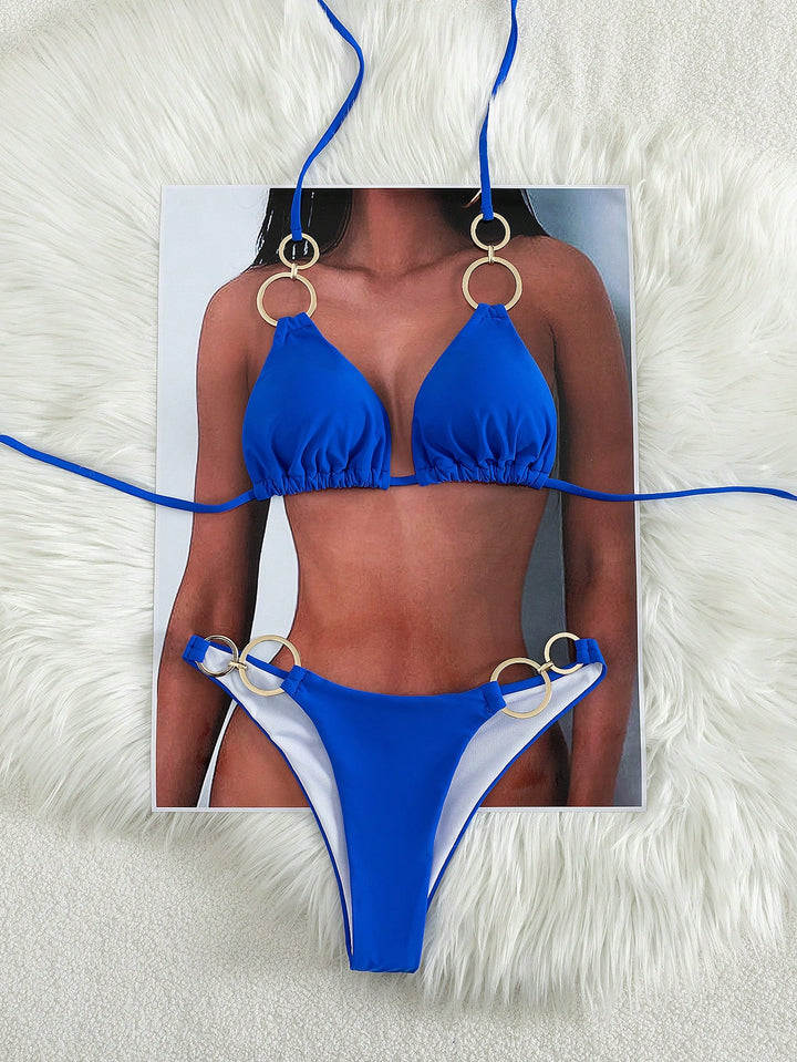 Set bikini SHEIN, albastru