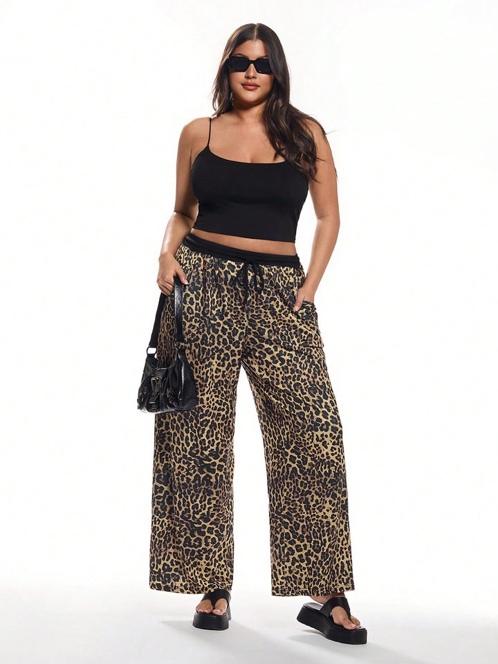 Pantaloni SHEIN, maro