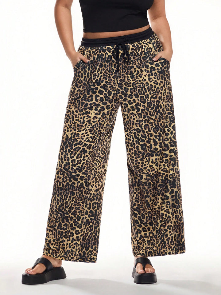 Pantaloni SHEIN, maro