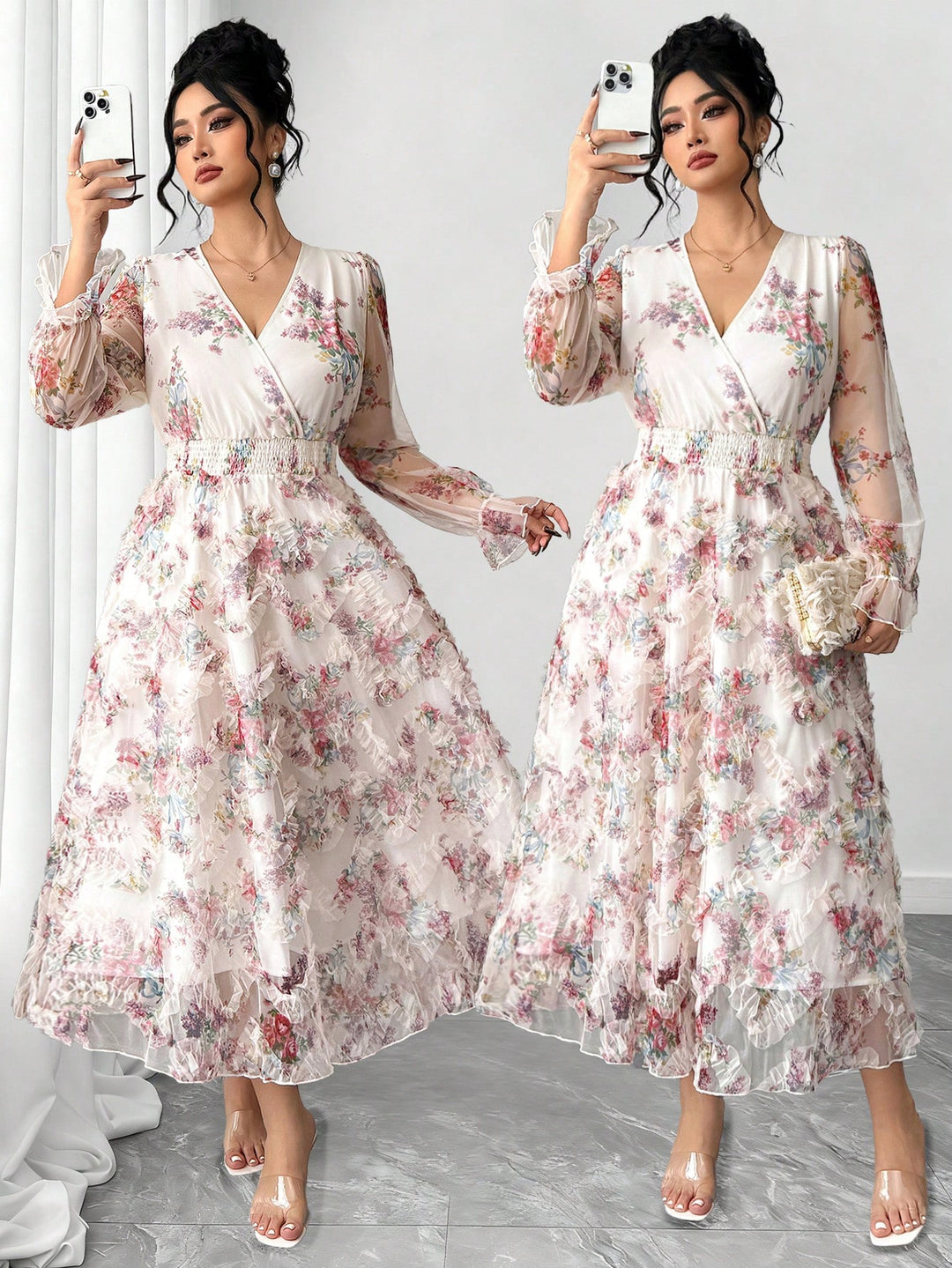 Rochie SHEIN, mix culori