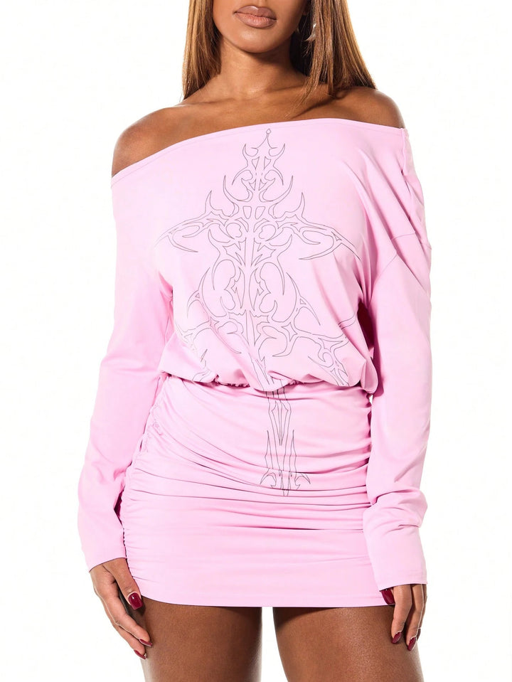 Rochie mini SHEIN, roz
