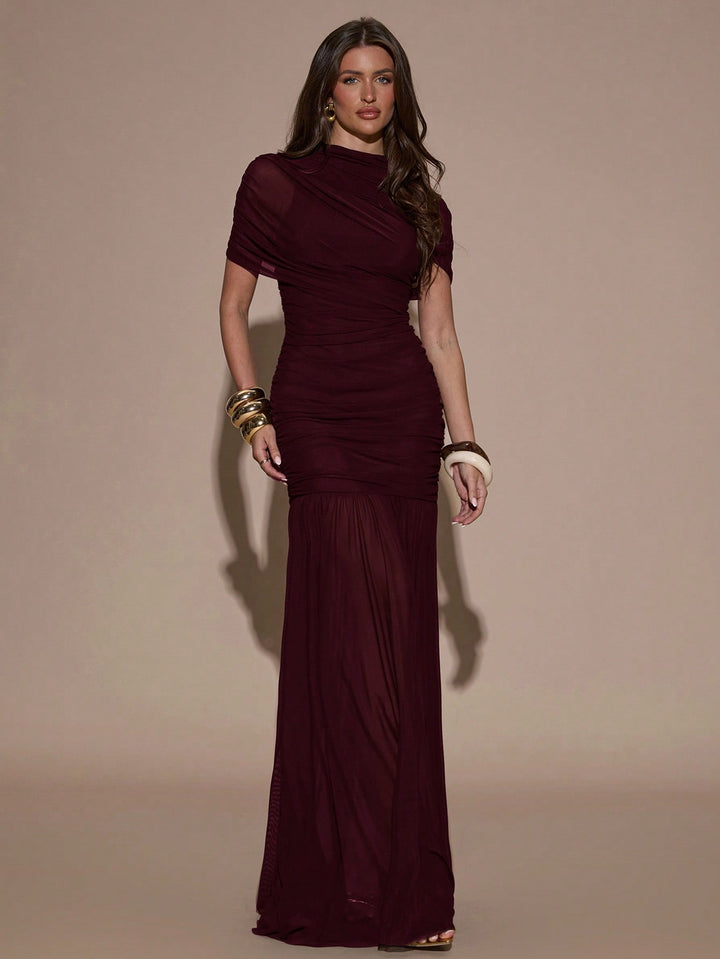 Rochie maxi SHEIN, vișiniu