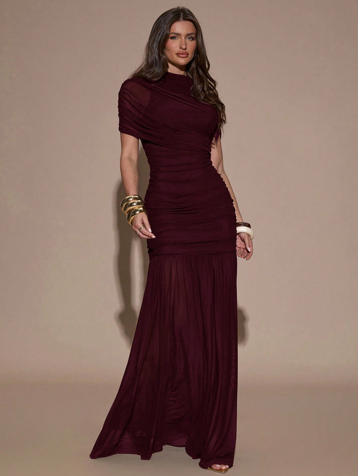 Rochie maxi SHEIN, vișiniu