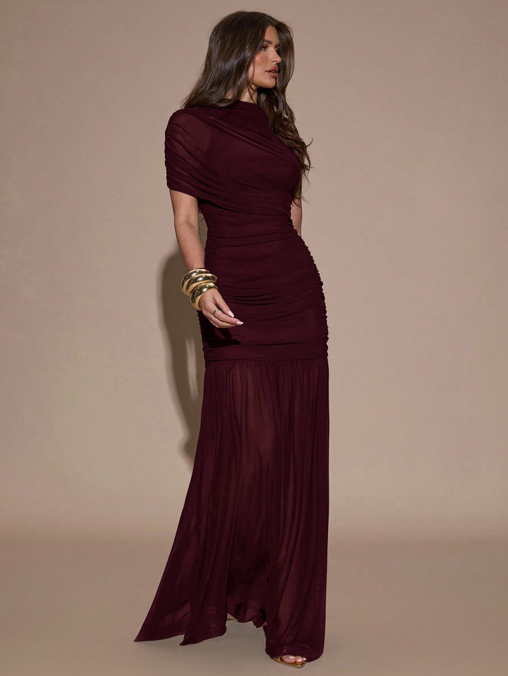 Rochie maxi SHEIN, vișiniu
