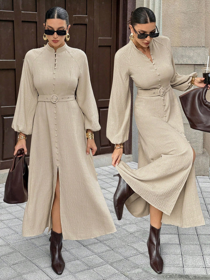 Rochie maxi SHEIN, bej