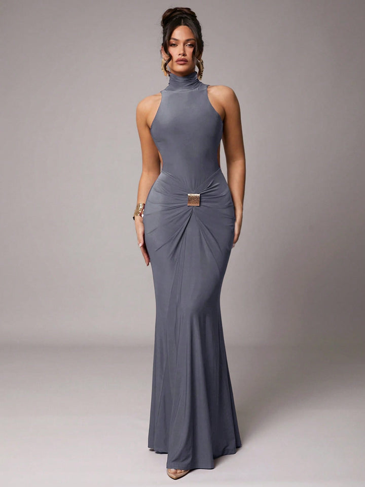 Rochie maxi SHEIN, gri