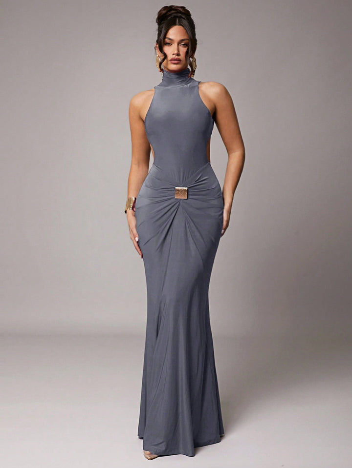 Rochie maxi SHEIN, gri