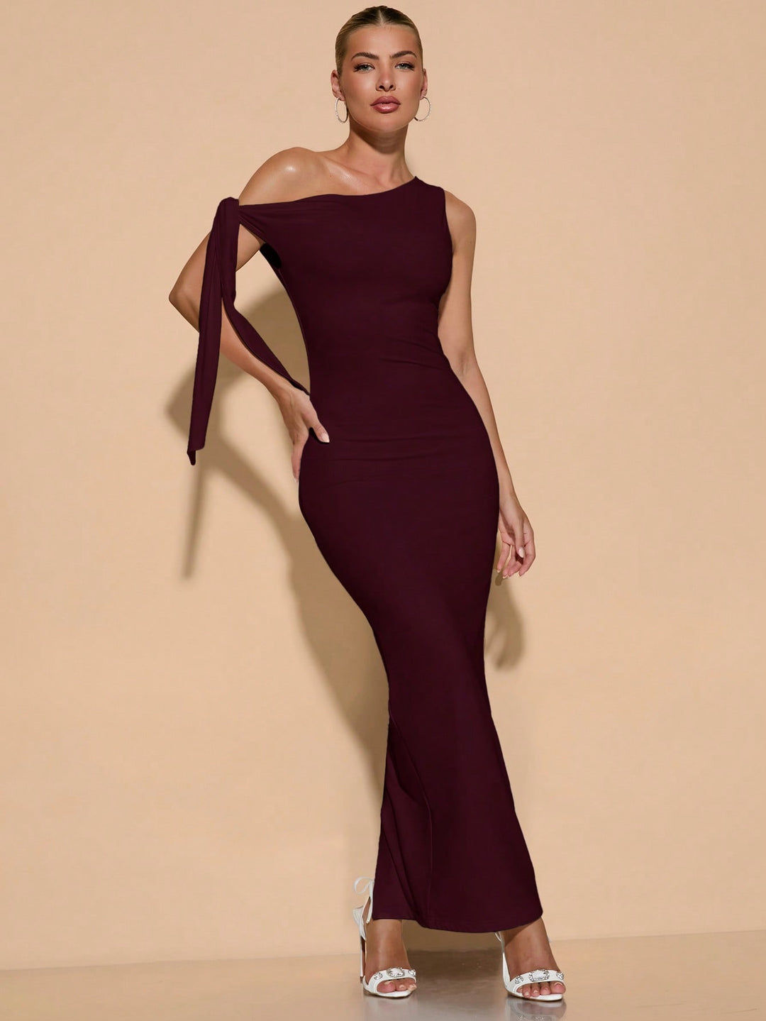 Rochie maxi SHEIN, vișiniu