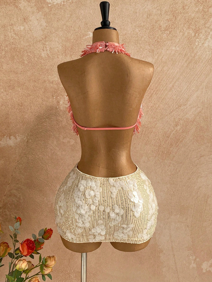 Top SHEIN, portocaliu