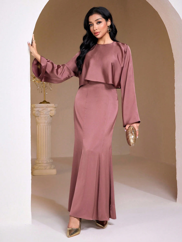 Rochie maxi SHEIN, roz