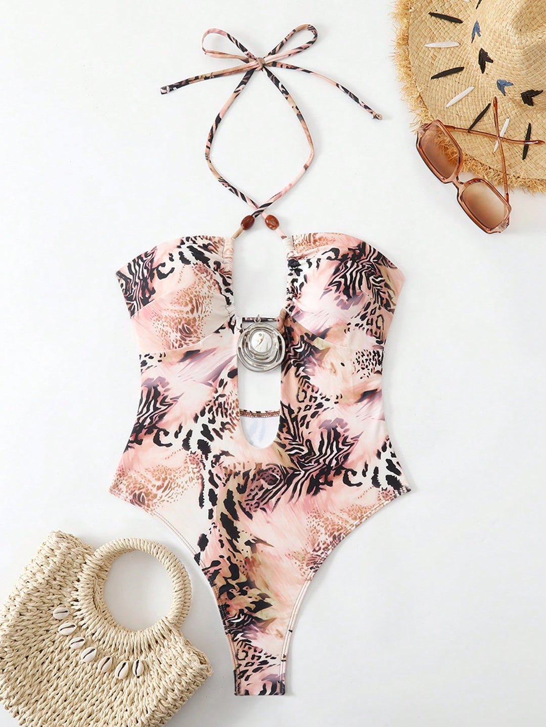 Costum de baie SHEIN, mix culori