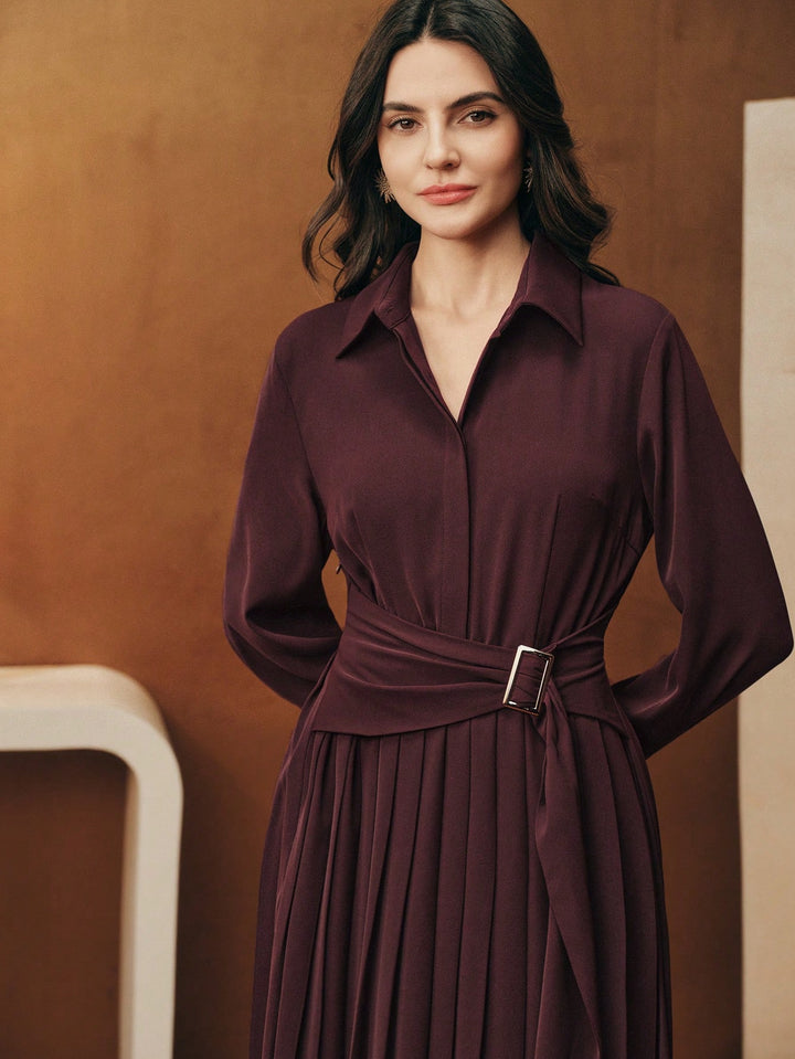Rochie maxi SHEIN, maro
