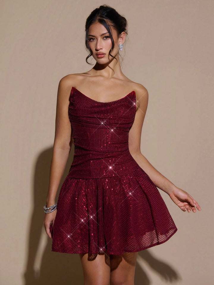 Rochie mini SHEIN, vișiniu