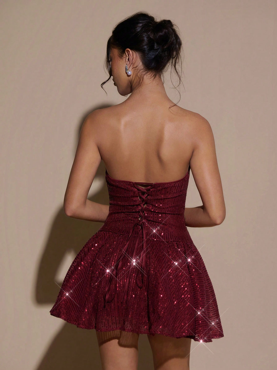 Rochie mini SHEIN, vișiniu