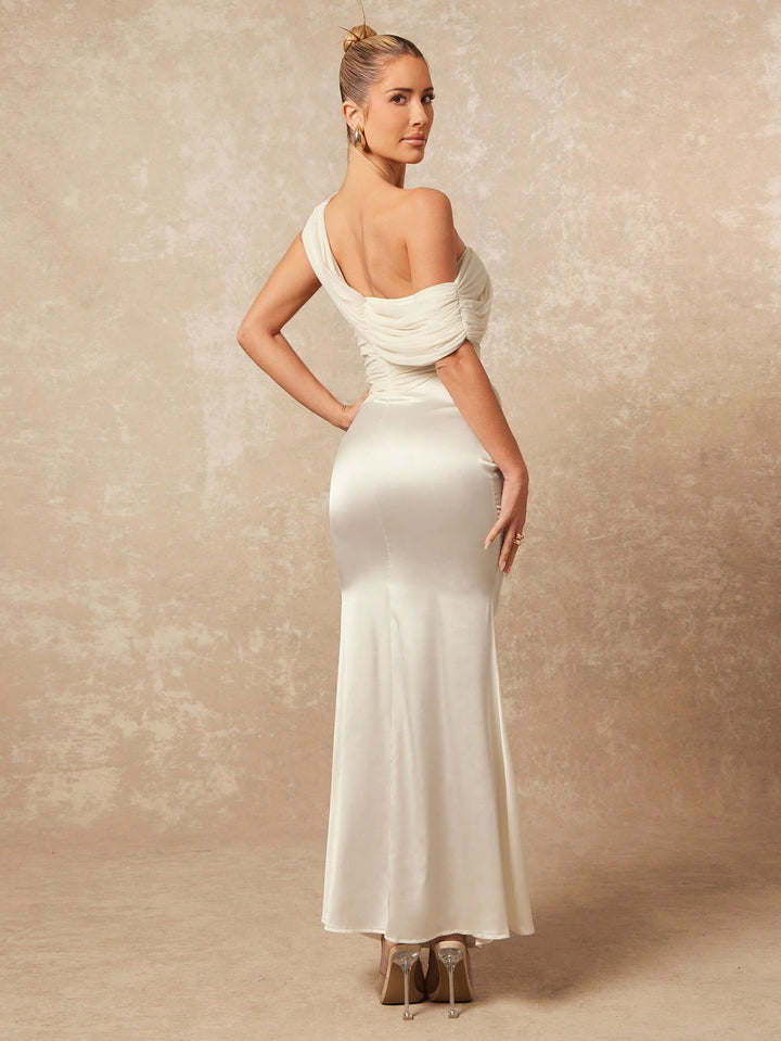 Rochie maxi SHEIN, bej