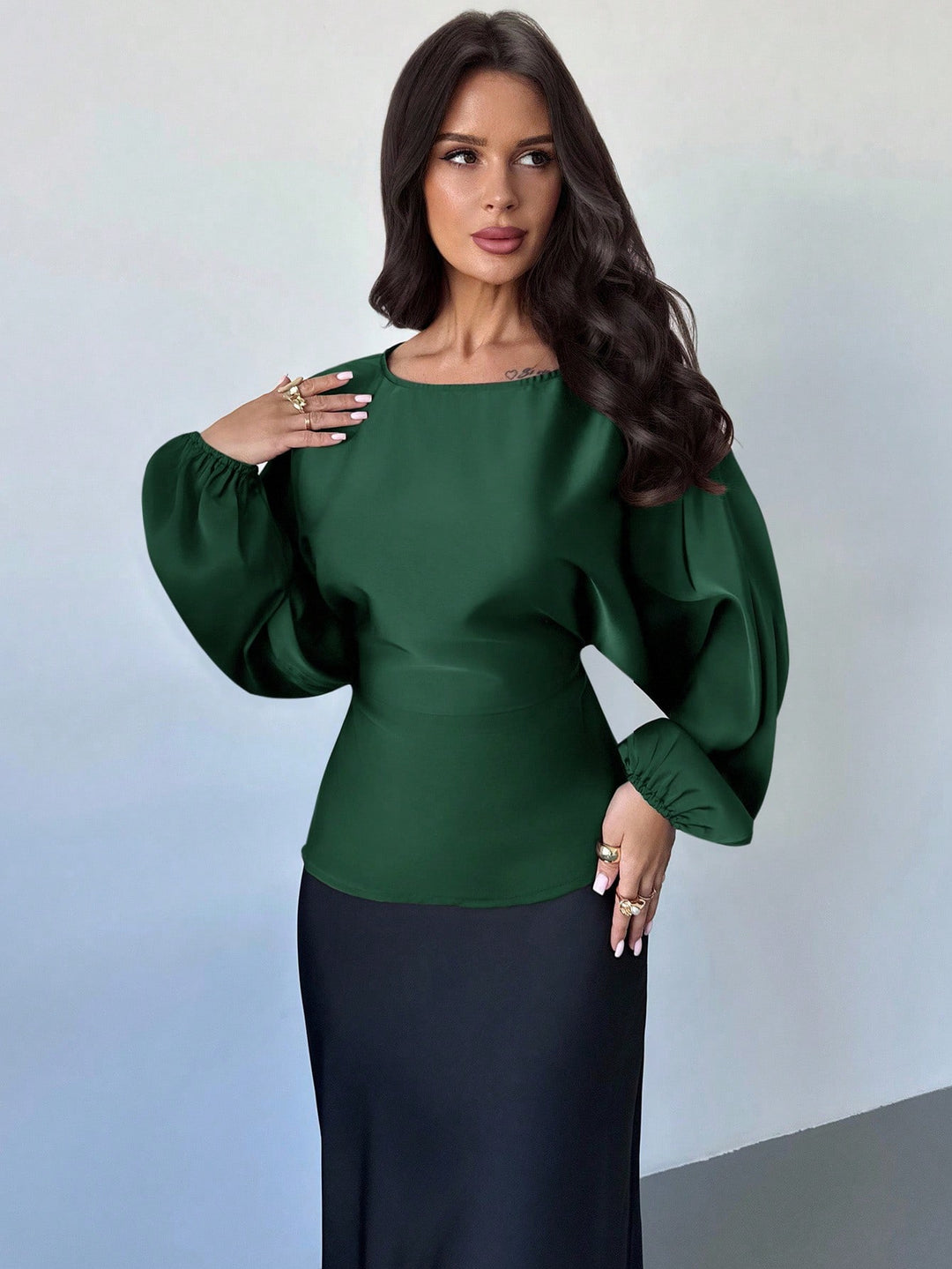 Bluza SHEIN, verde