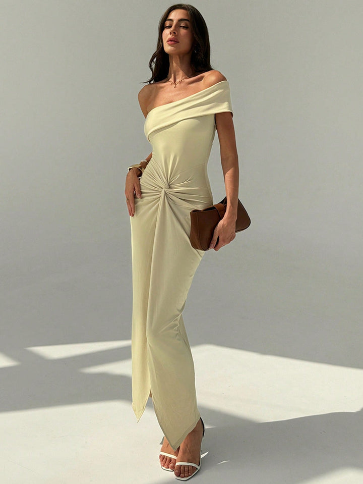 Rochie maxi SHEIN, bej