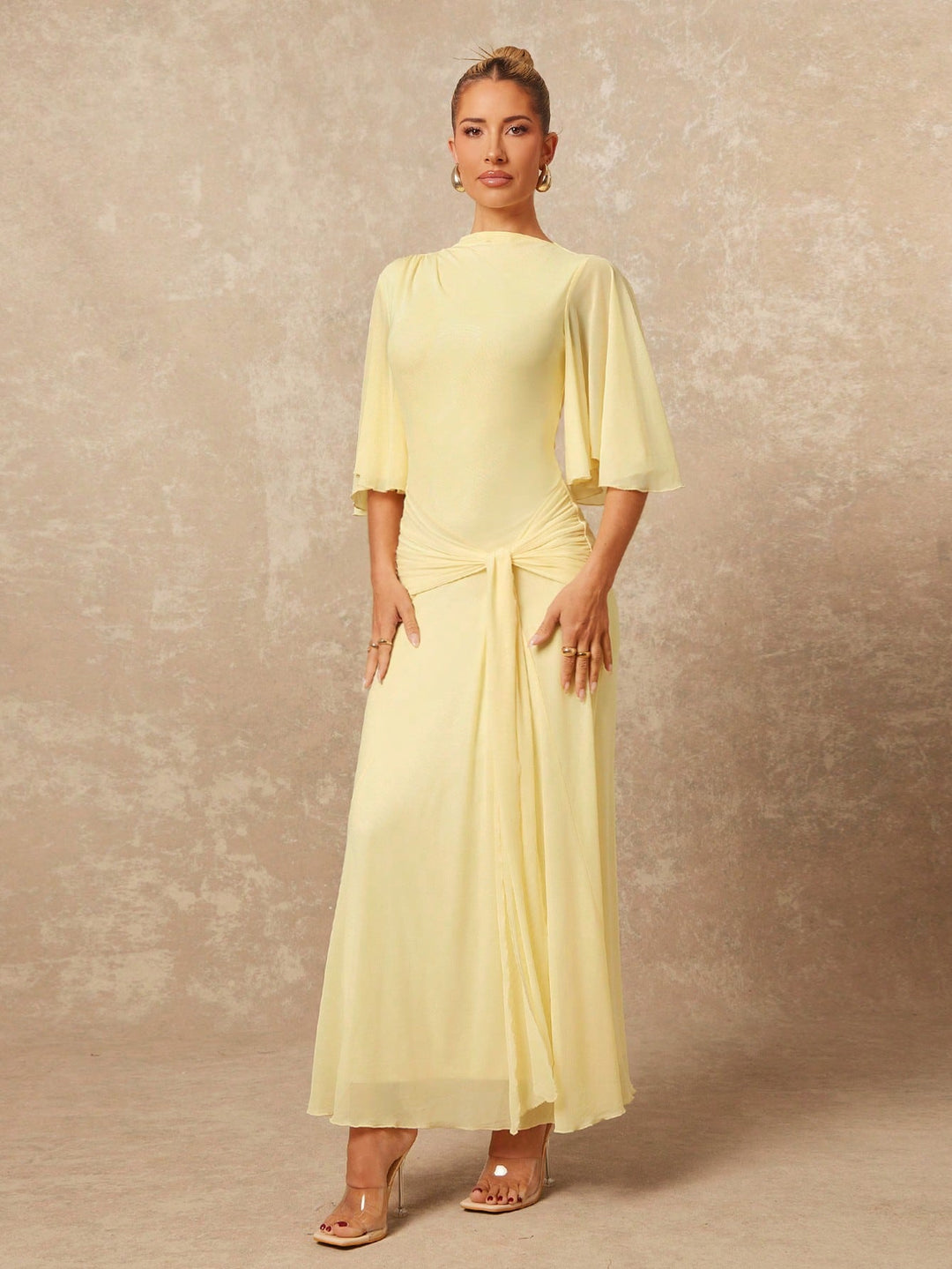 Rochie maxi SHEIN, galben