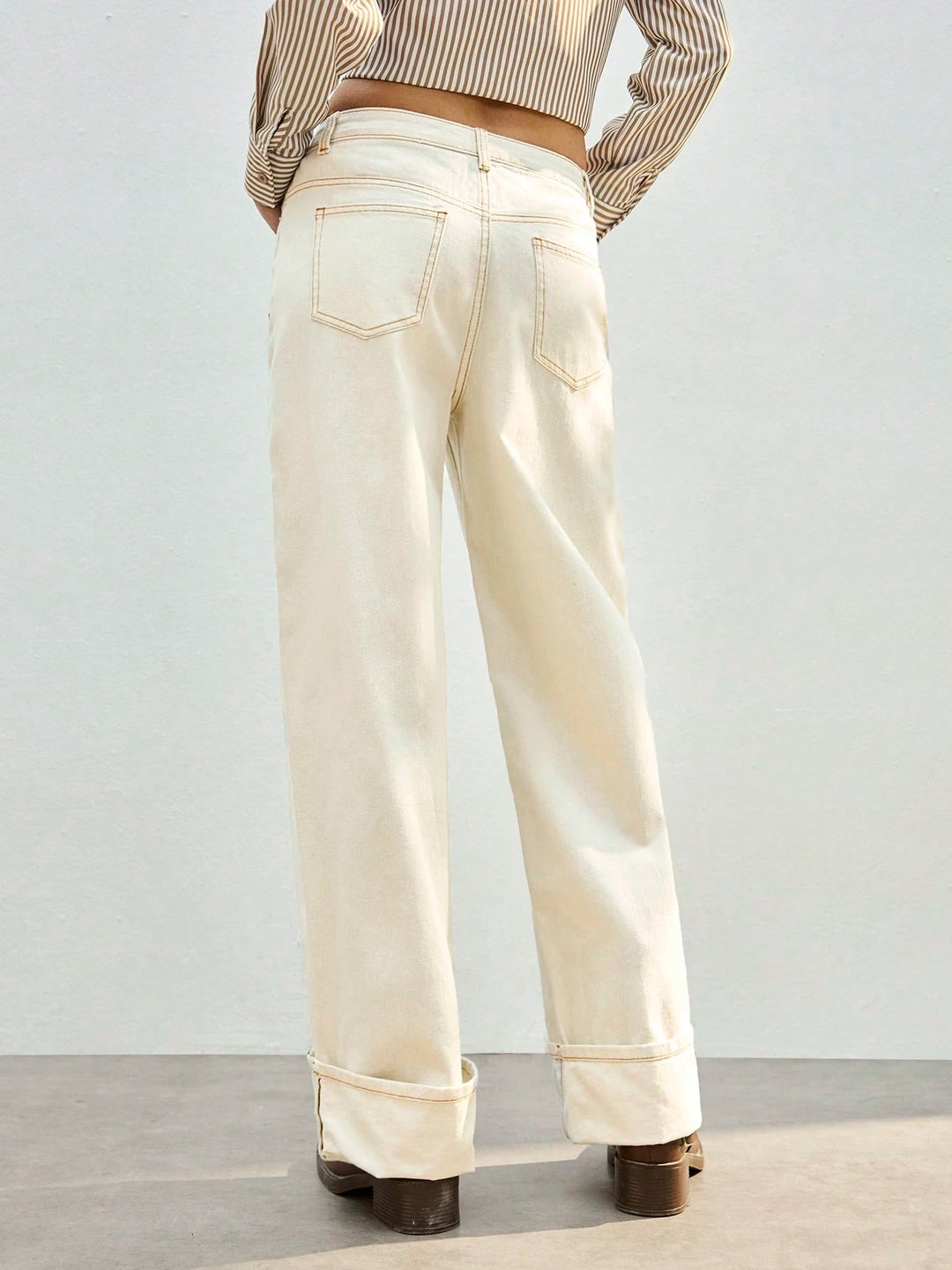 Jeans SHEIN, crem