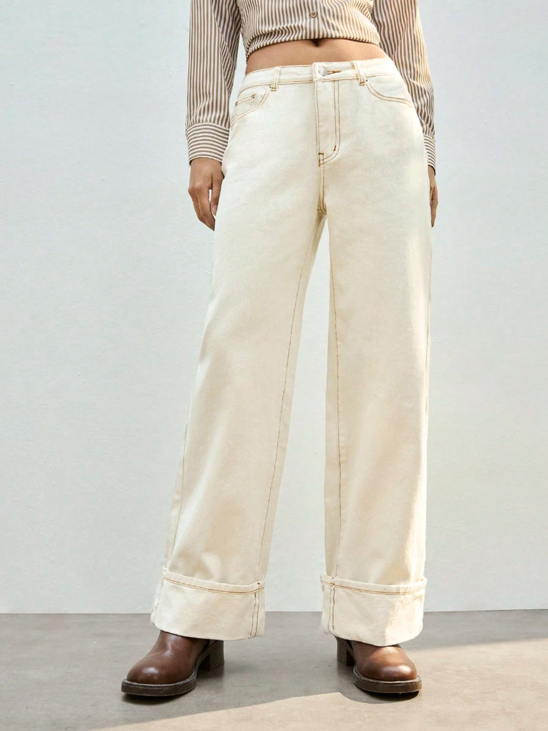 Jeans SHEIN, crem