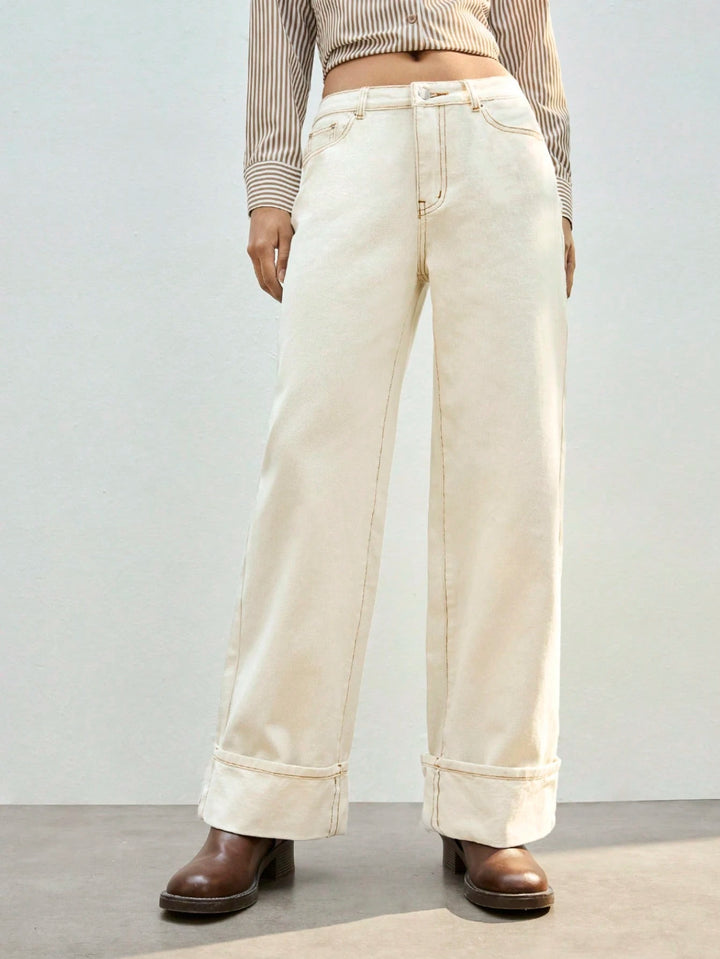 Jeans SHEIN, crem