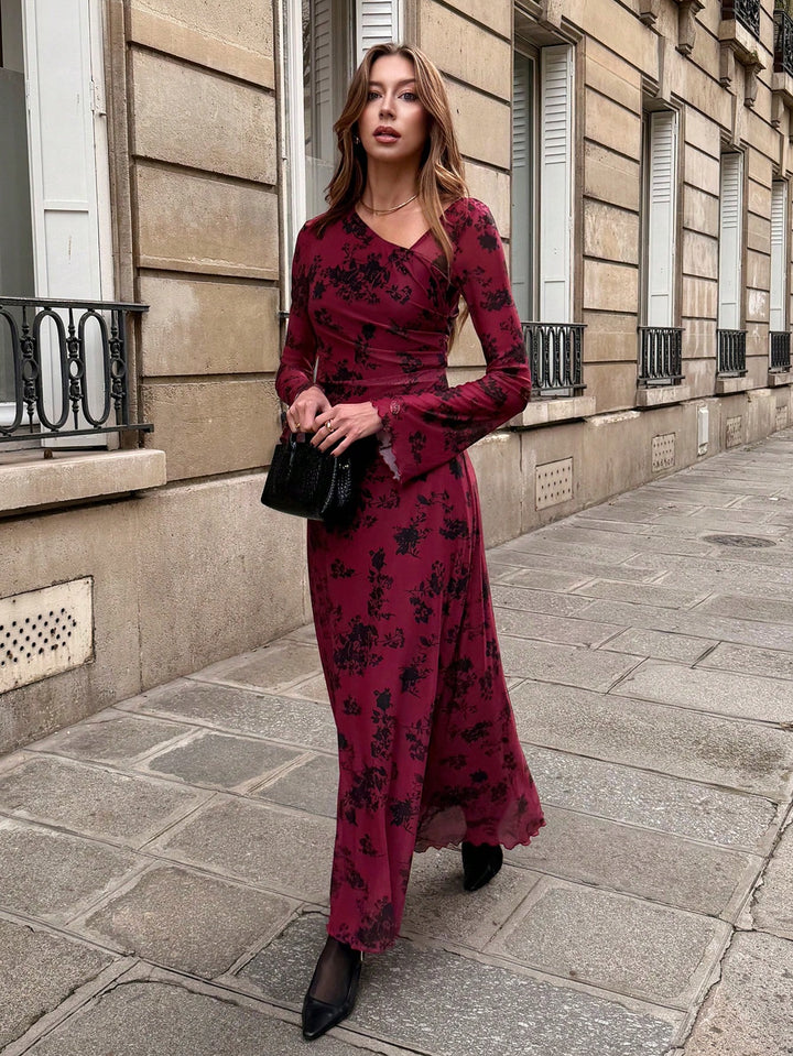 Rochie maxi SHEIN, mix culori
