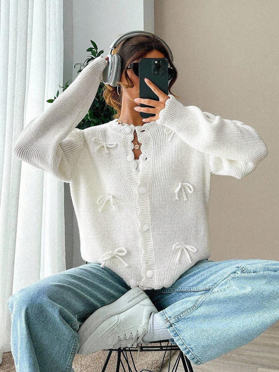 Cardigan SHEIN, crem