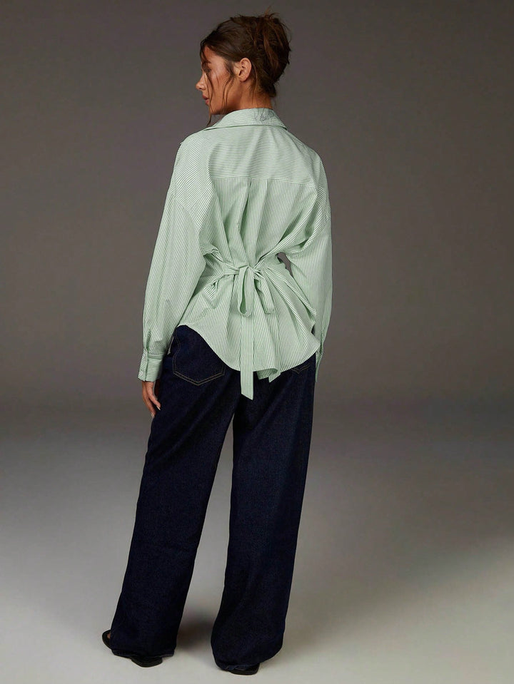 Cămașă casual SHEIN, verde