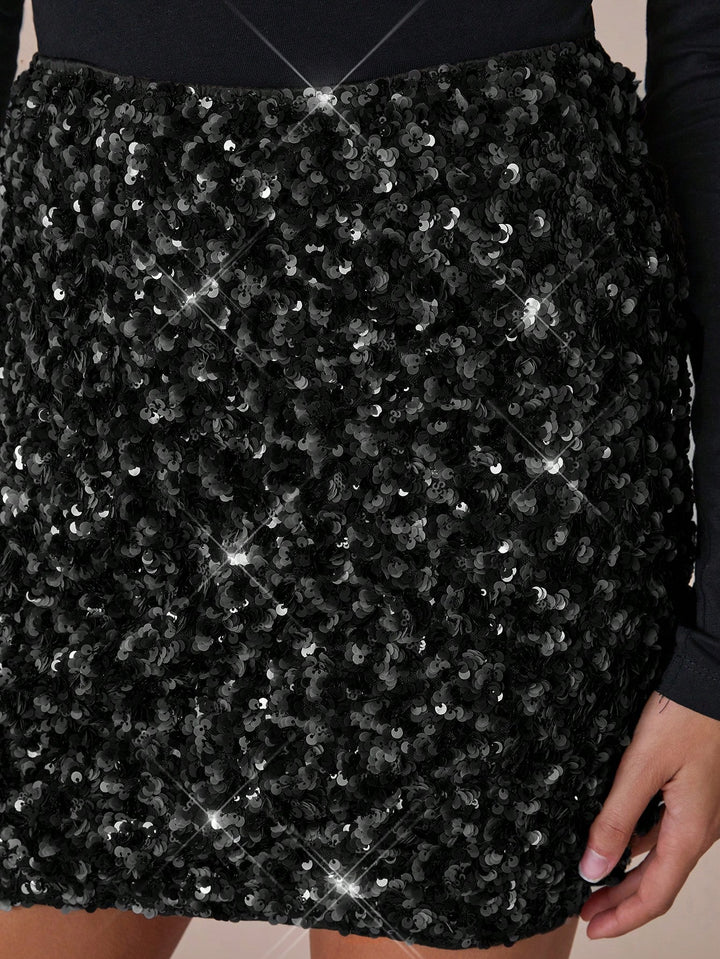 Fustă mini SHEIN, negru