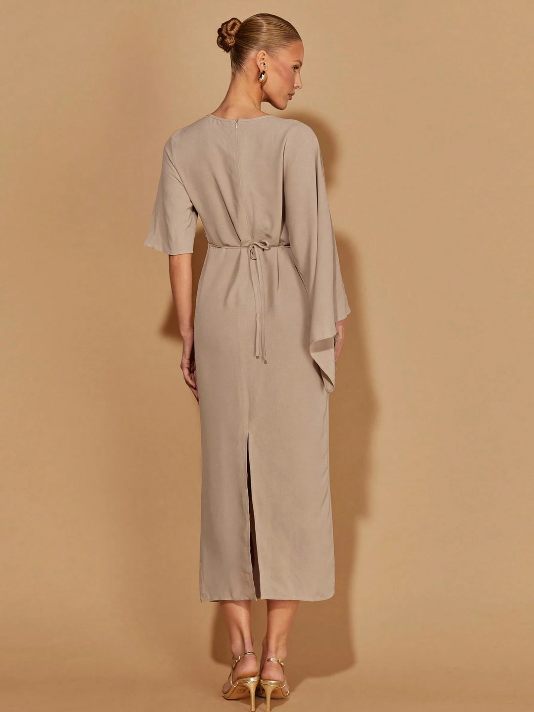 Rochie midi SHEIN, maro