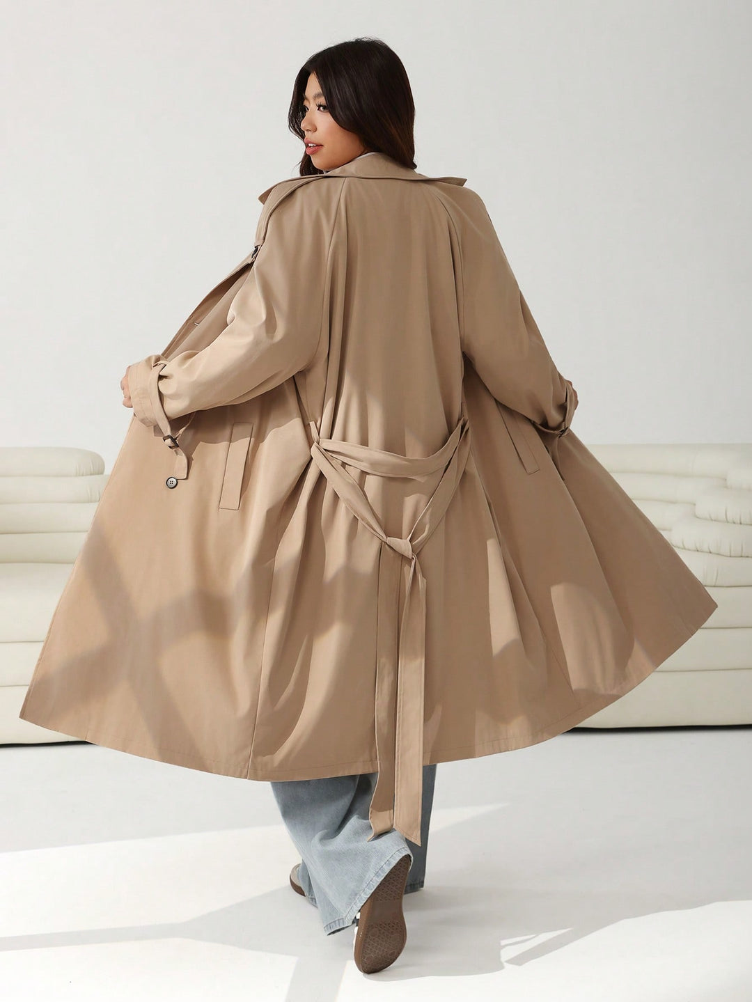 Trench SHEIN, bej