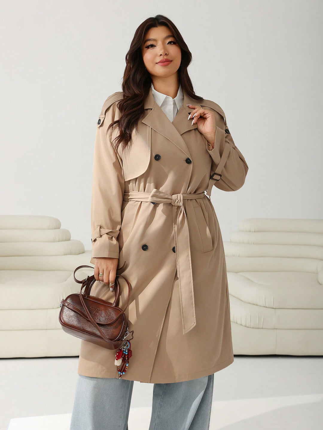 Trench SHEIN, bej