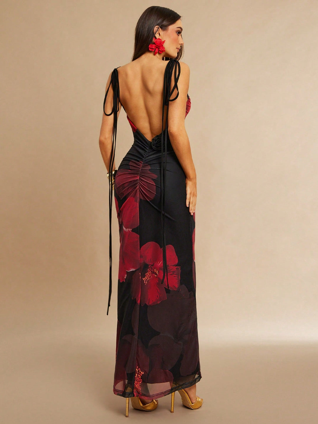 Rochie maxi SHEIN, vișiniu