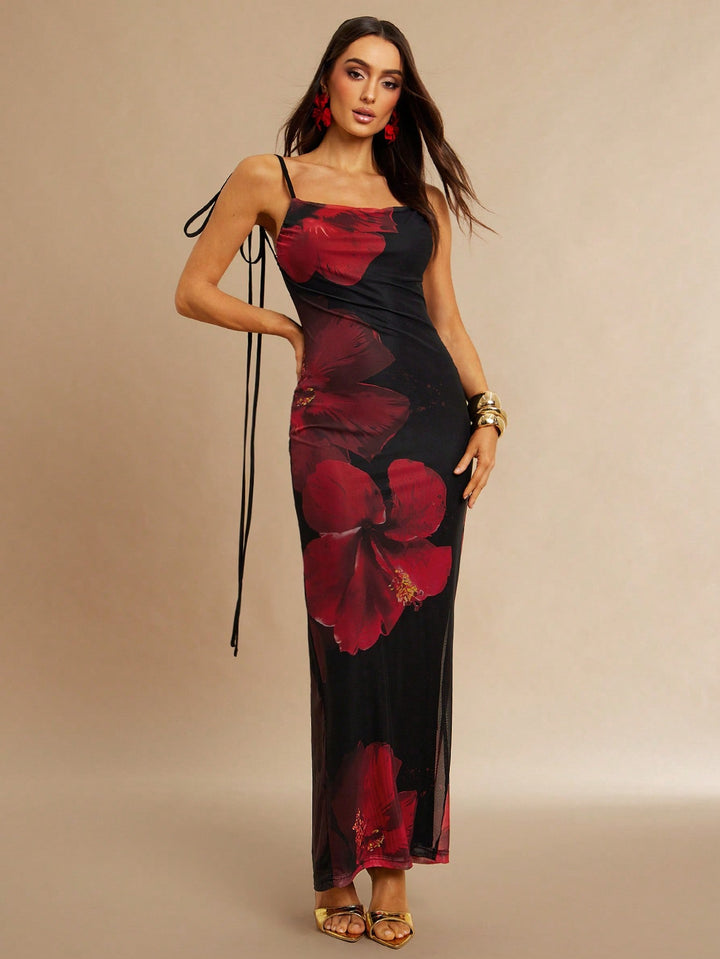 Rochie maxi SHEIN, vișiniu