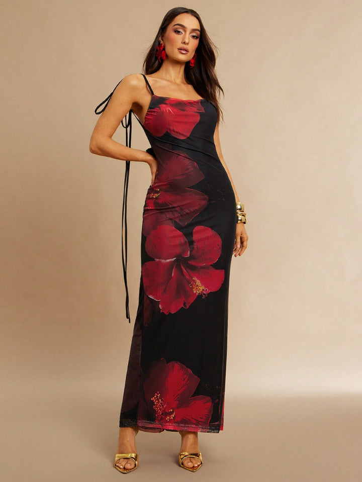 Rochie maxi SHEIN, vișiniu