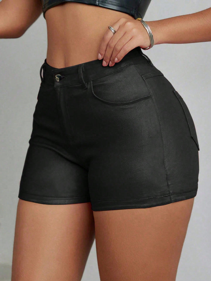 Pantaloni scurți SHEIN, negru