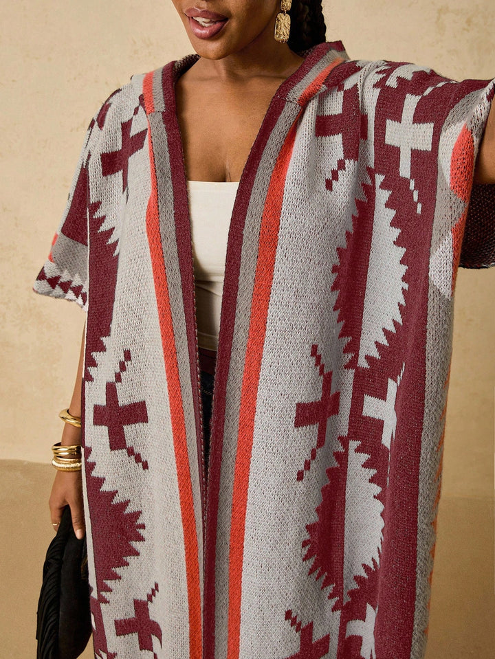 Cardigan SHEIN, vișiniu