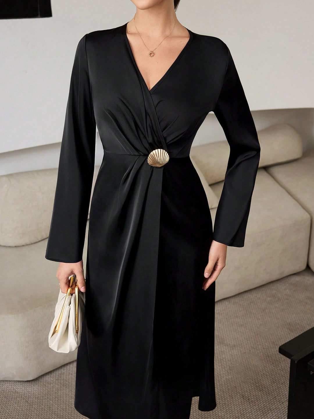 Rochie maxi SHEIN, negru