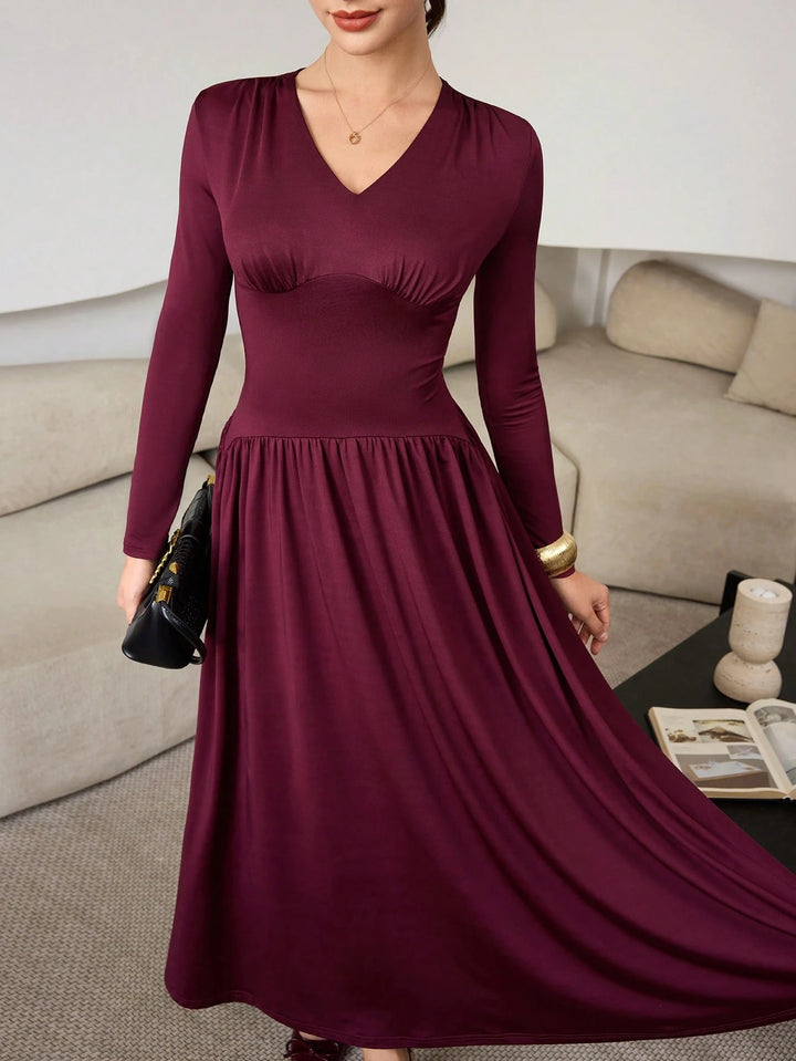 Rochie maxi Shein, vișiniu