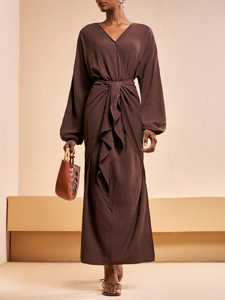 Rochie maxi SHEIN, maro