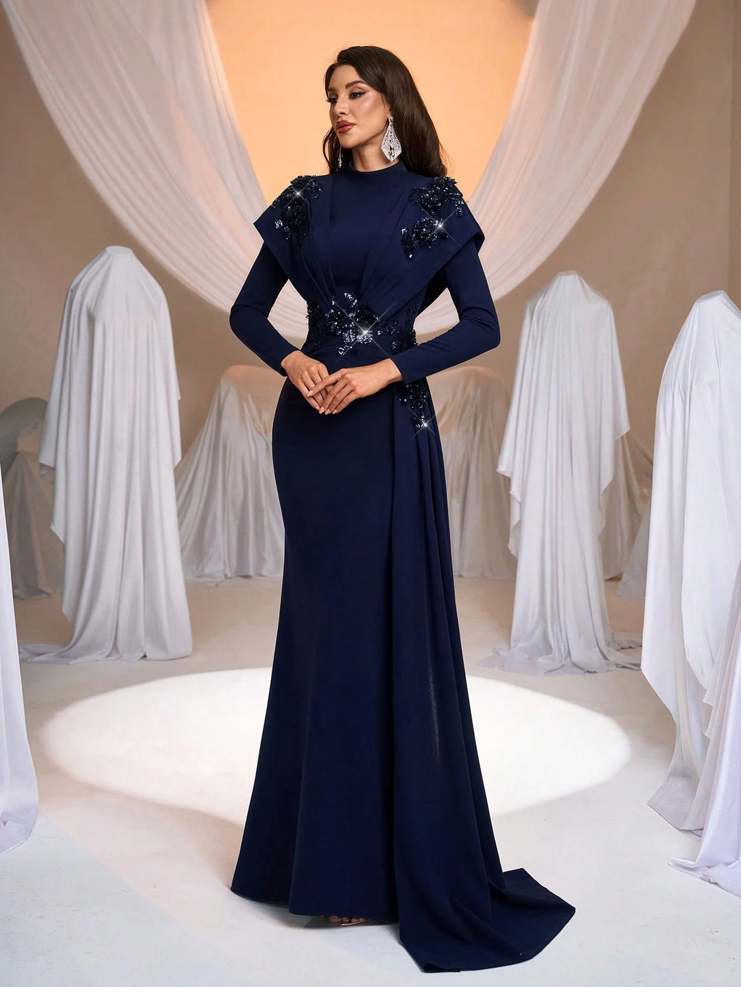 Rochie de ocazie SHEIN, bleumarin