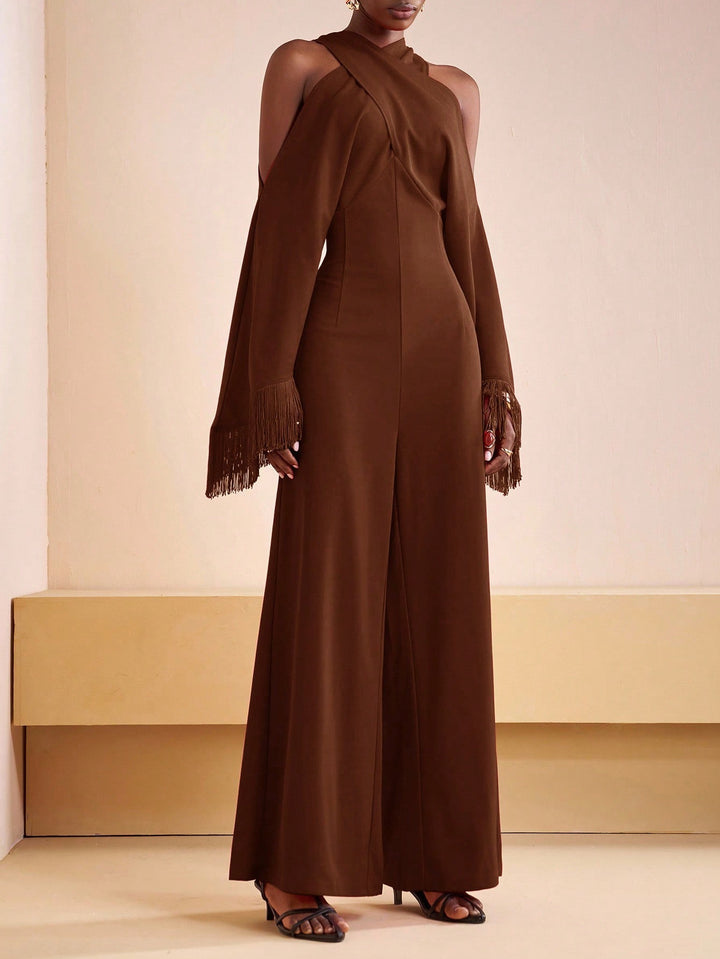 Salopetă SHEIN, maro