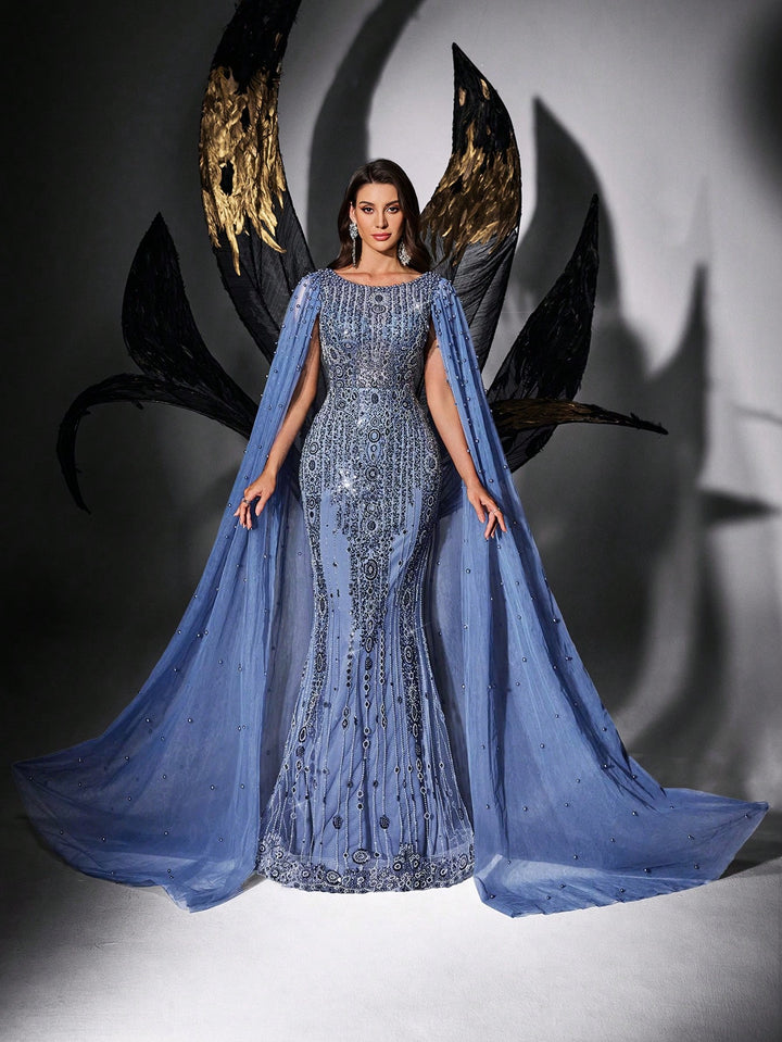 Rochie de ocazie SHEIN, albastru