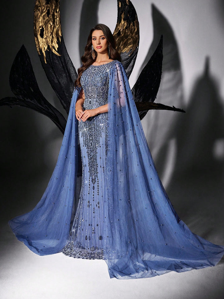 Rochie de ocazie SHEIN, albastru