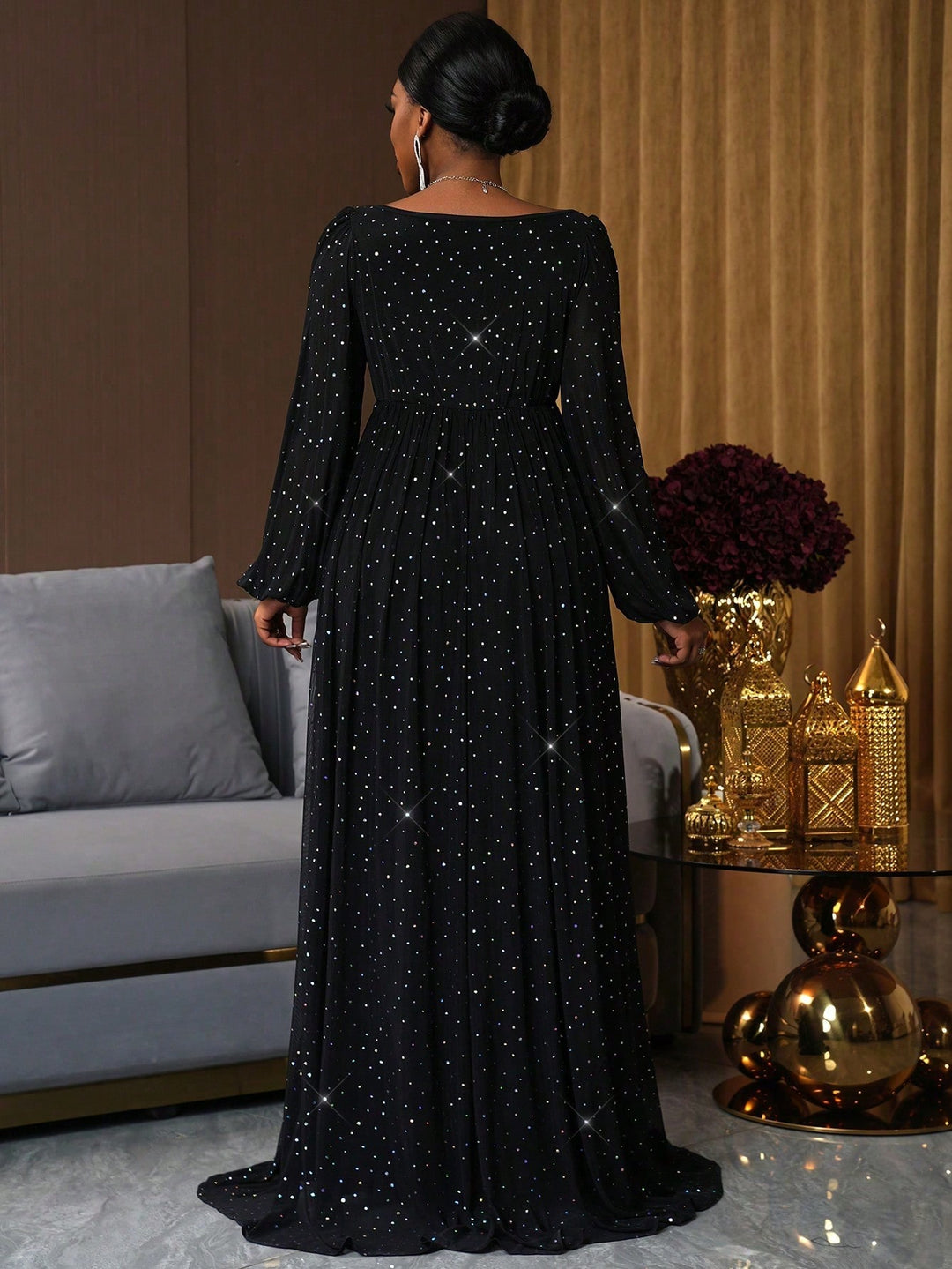 Rochie maxi SHEIN, negru